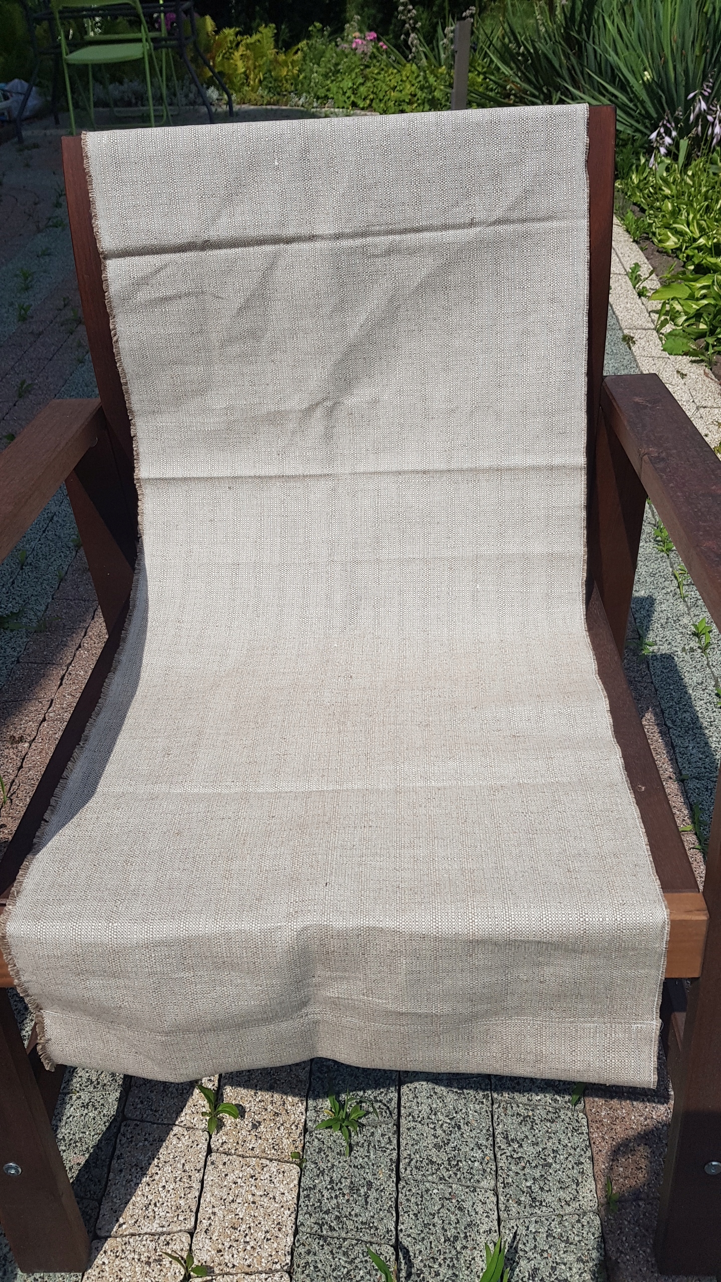 Linová bielizeňová tkanina pripravená vrecovina 120x45 cm