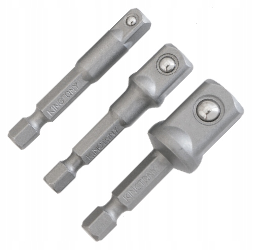 

King Tony Adapter 1/4 pod nasadki 1/4 3/8 1/2 50mm