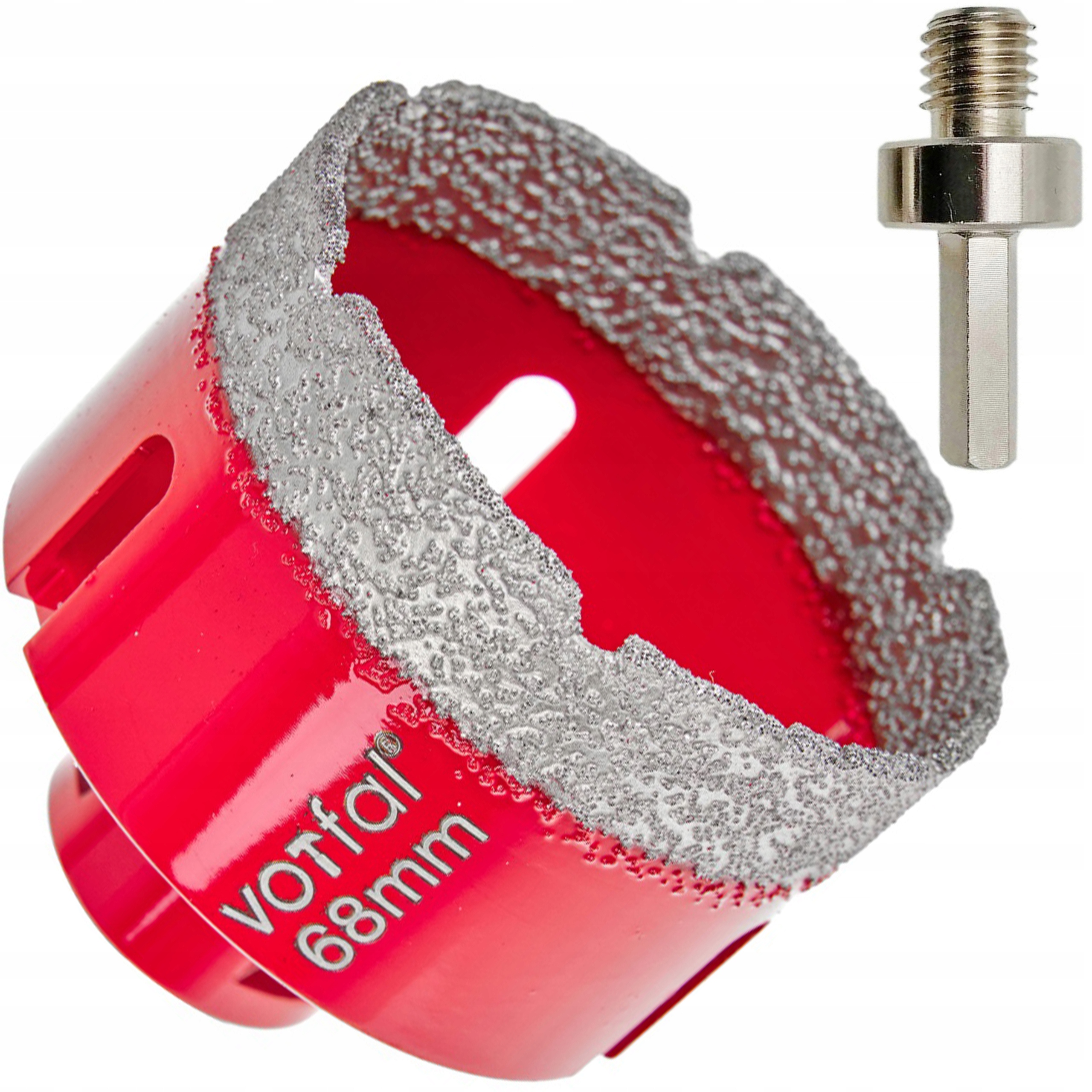 OTWORNICA DIAMENTOWA 68MM + ADAPTER M14 WIERTŁO DIAMENTOWE DO GRESU GLAZURY