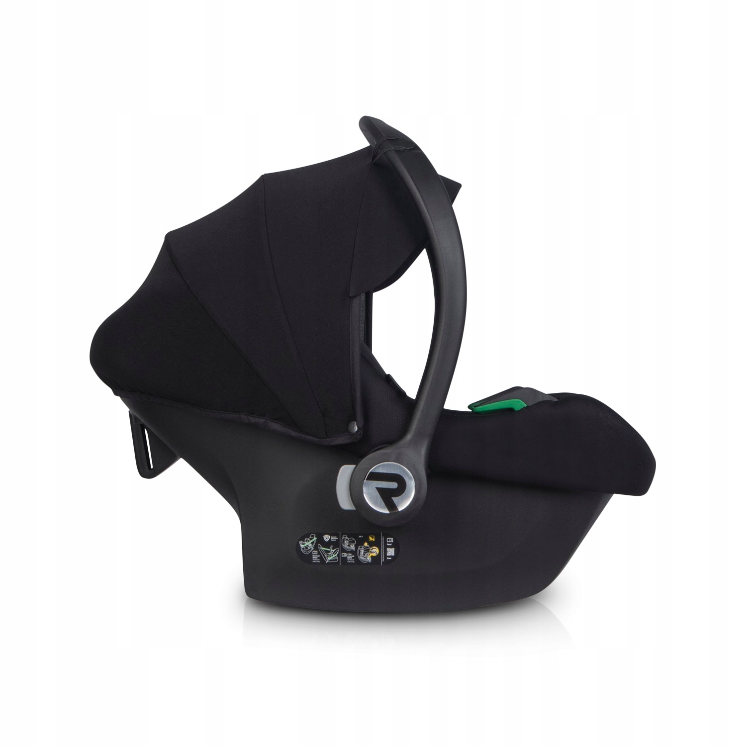 POLSKI WÓZEK + FOTELIK ZEST. 3w1 Basic Carbon Riko Stelaż Metalowy