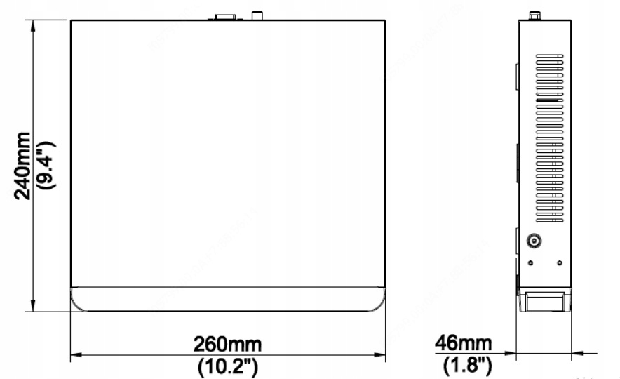 Rejestrator do monitoringu 8 kanałów 6Mpx UNV Model NVR301-08S3