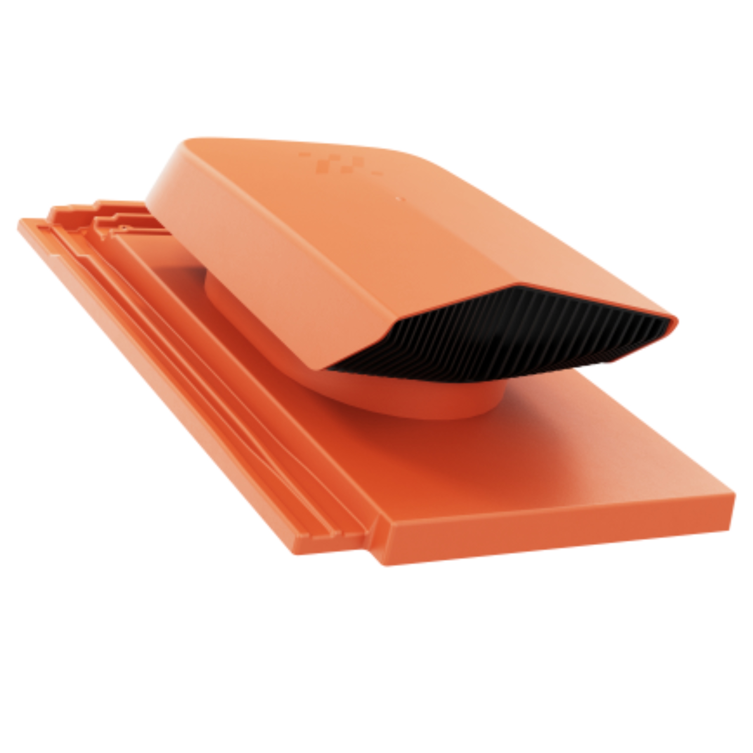 Ventilační střešní ventilátor Erlus Linea Červený Přírodní/sintrovaný