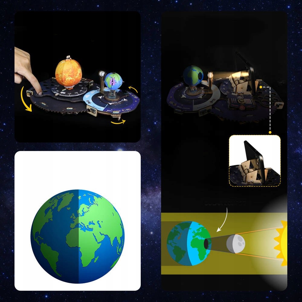 KOSMICZNA PRZYGODA - MECHANICZNE PUZZLE 3D SMARTIVITY Liczba elementów 1