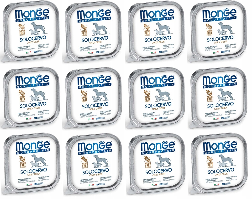 Monge Dog Solo Jelen 12 x 150 g
