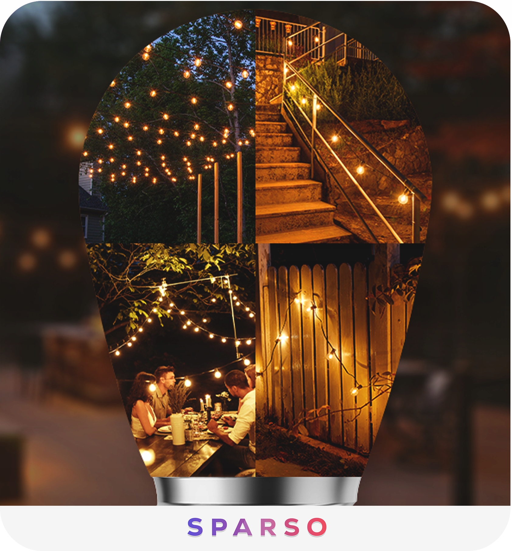 GIRLANDA OGRODOWA Lampki 10m LED Świetlna 230V Łańcuch WODOODPORNA 10x E27 EAN (GTIN) 6900254716686