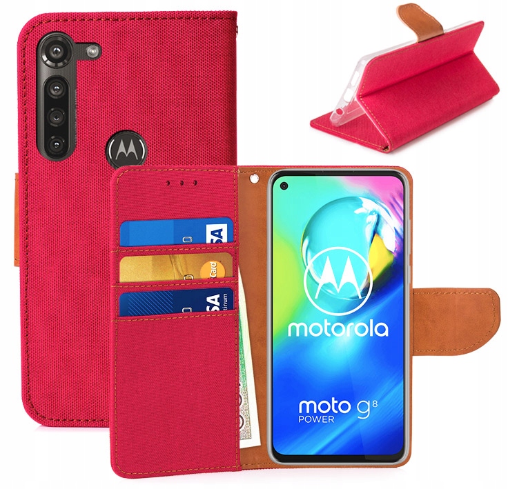 

Etui Portfel Canvas Do Motorola Moto G8 Power