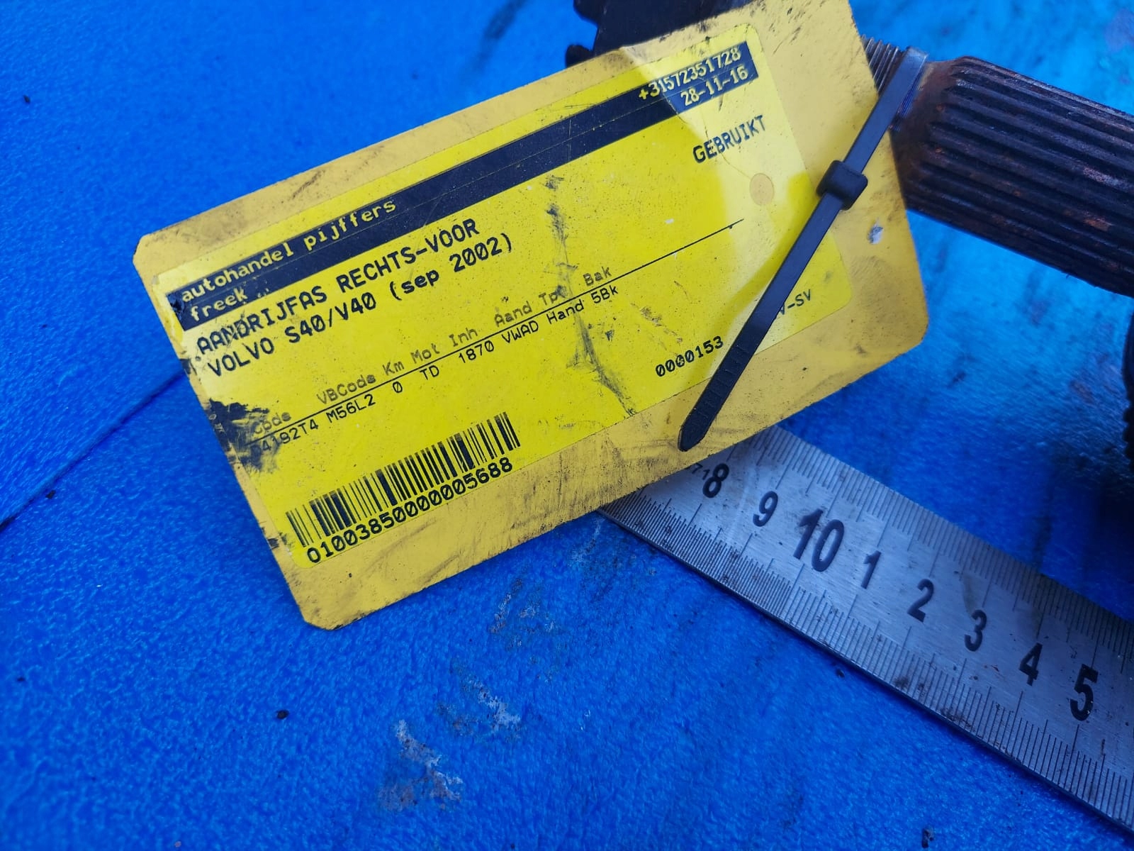 semi-axis S40 1.9 TD right M56L2