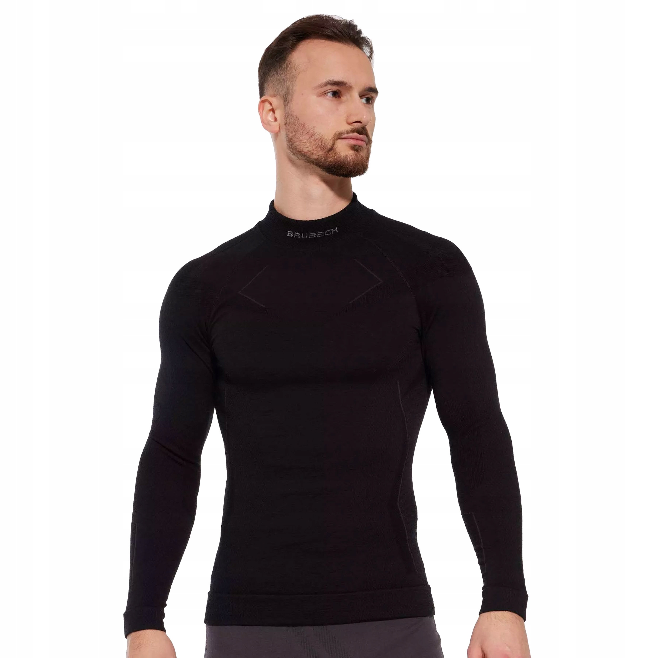 Bluza męska Brubeck Extreme Merino czarna M