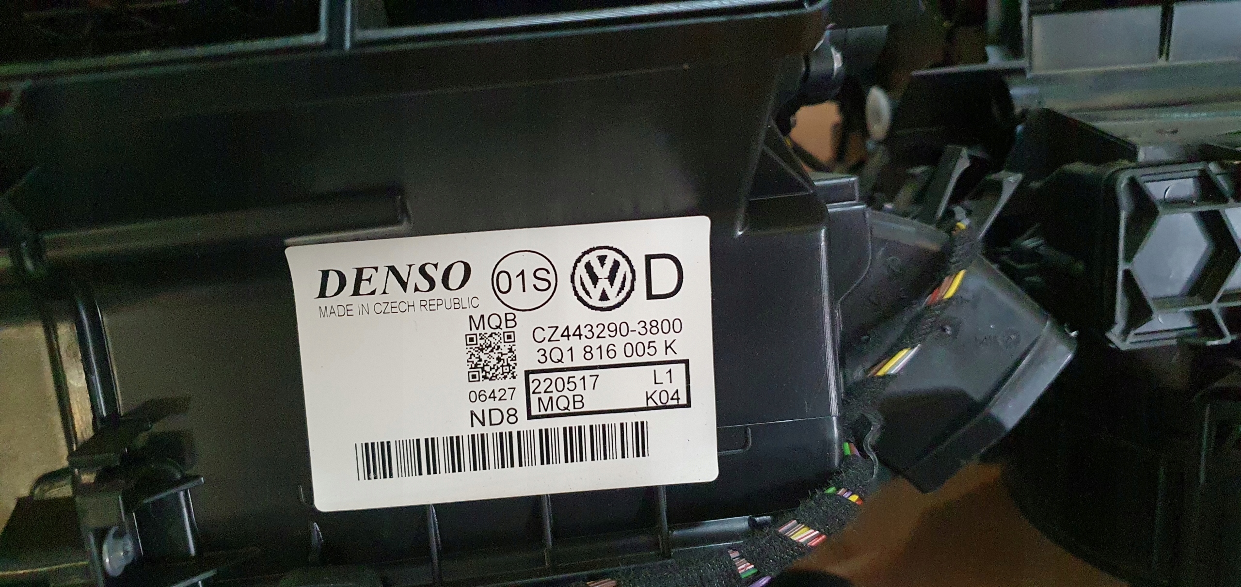 heater VW AUDI SKODA 3Q1816005K original KPL