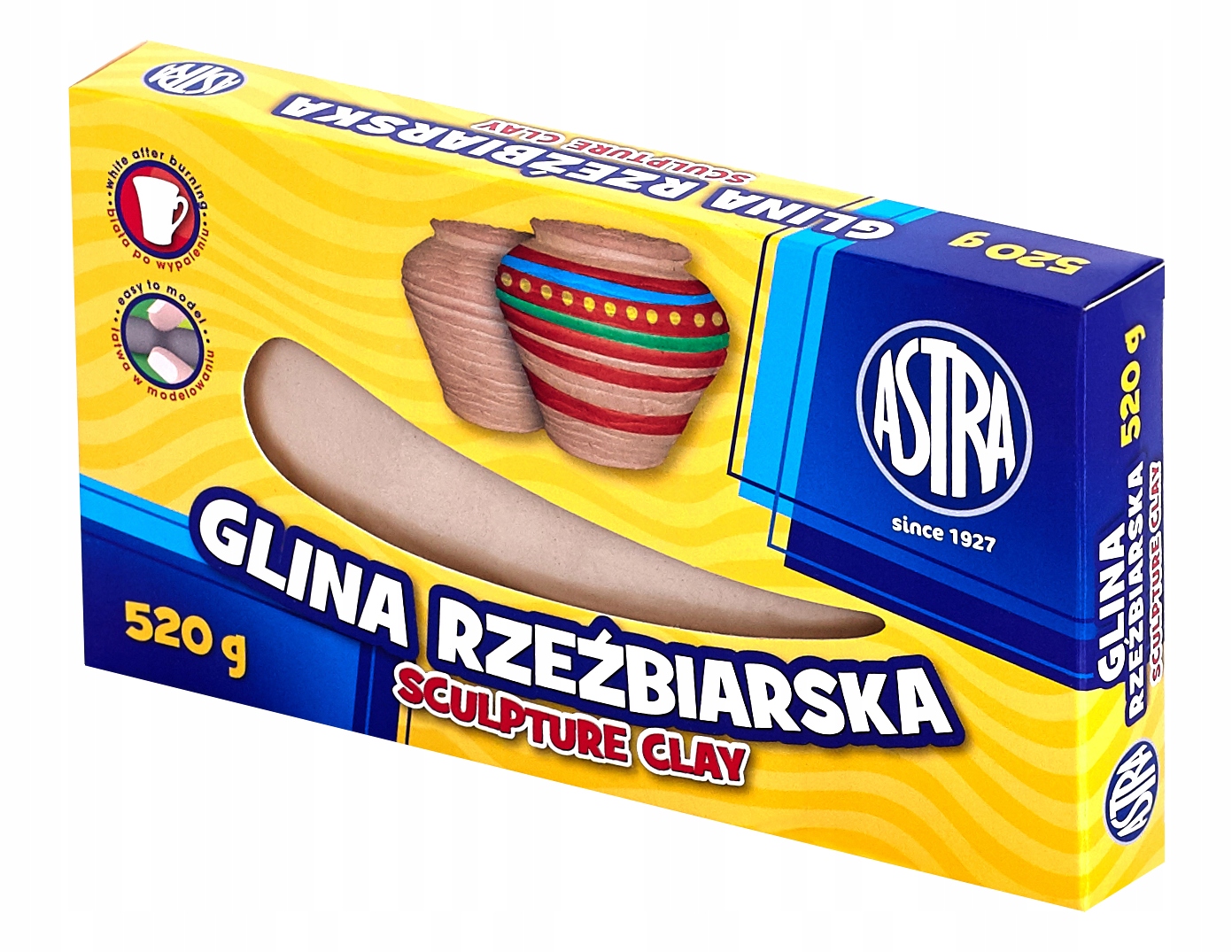 

Glina Rzeźbiarska Masa 520g Astra Naturalna