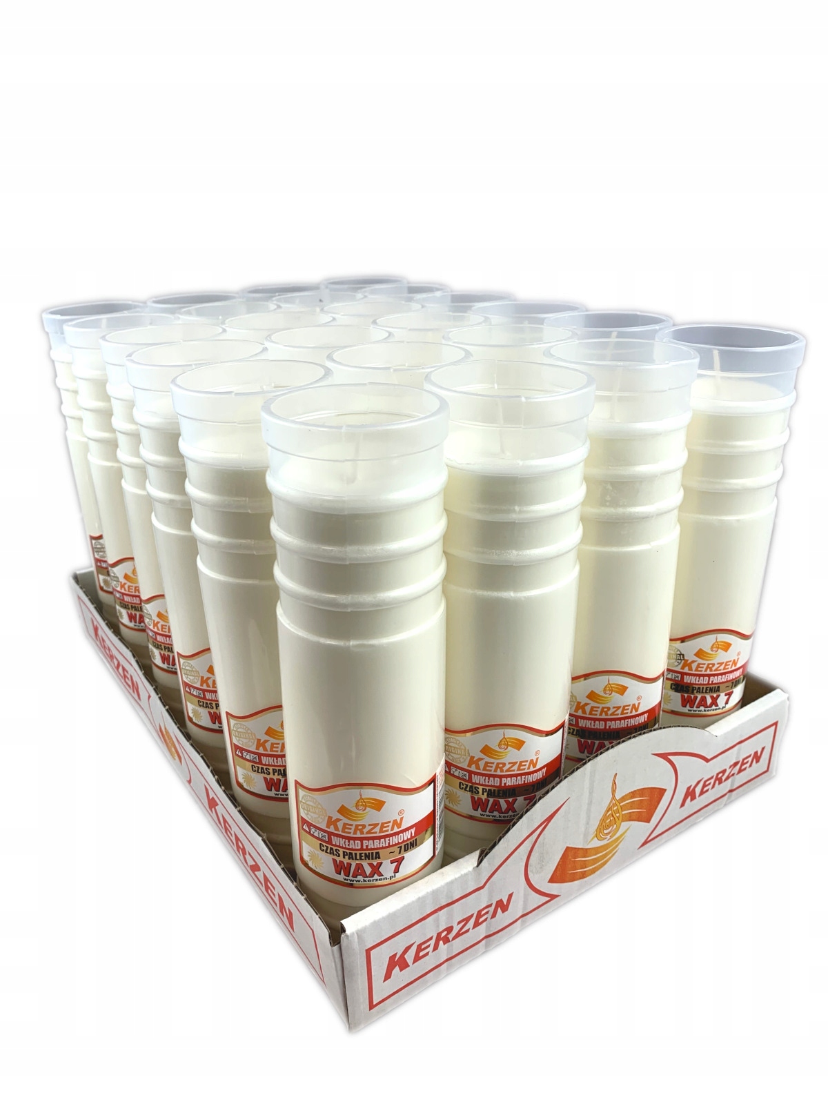 

Wkład do zniczy Kerzen Wax 7 (24 sztuki) czas 168h