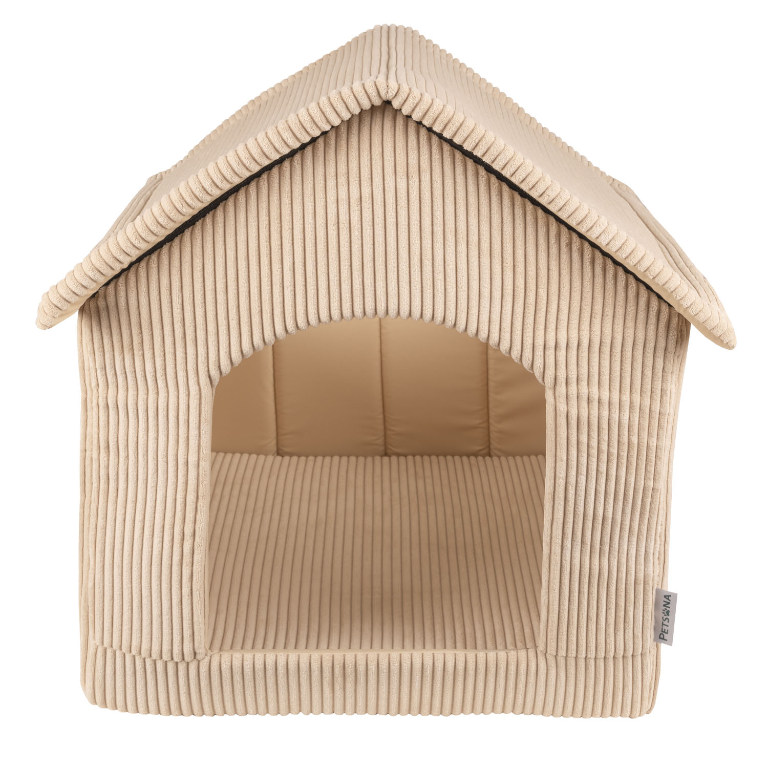 Levně Petsona bouda Pelíšek pěnový domeček pro psa béžová XL
