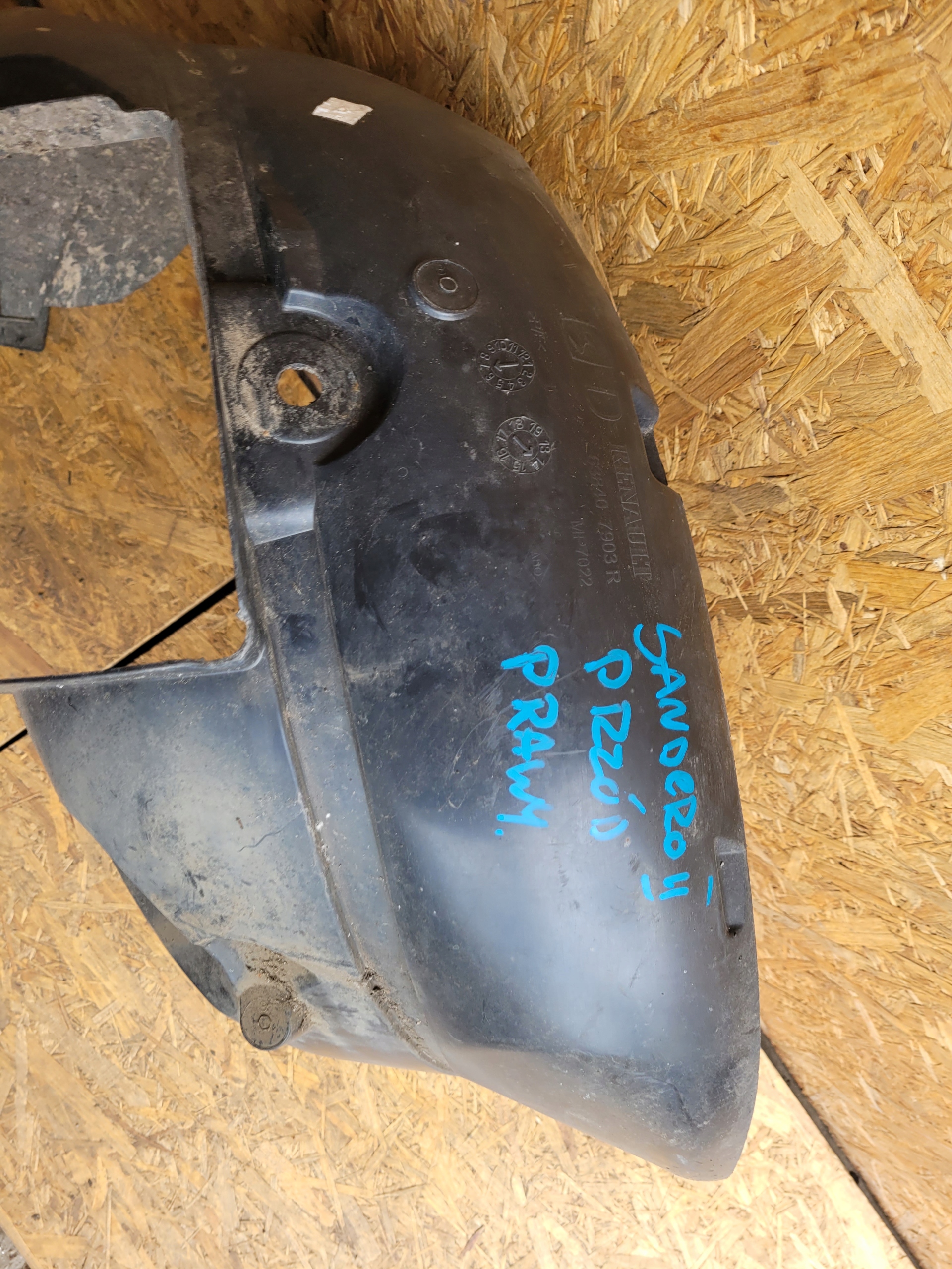 mudguard front front right DACIA SANDERO II
