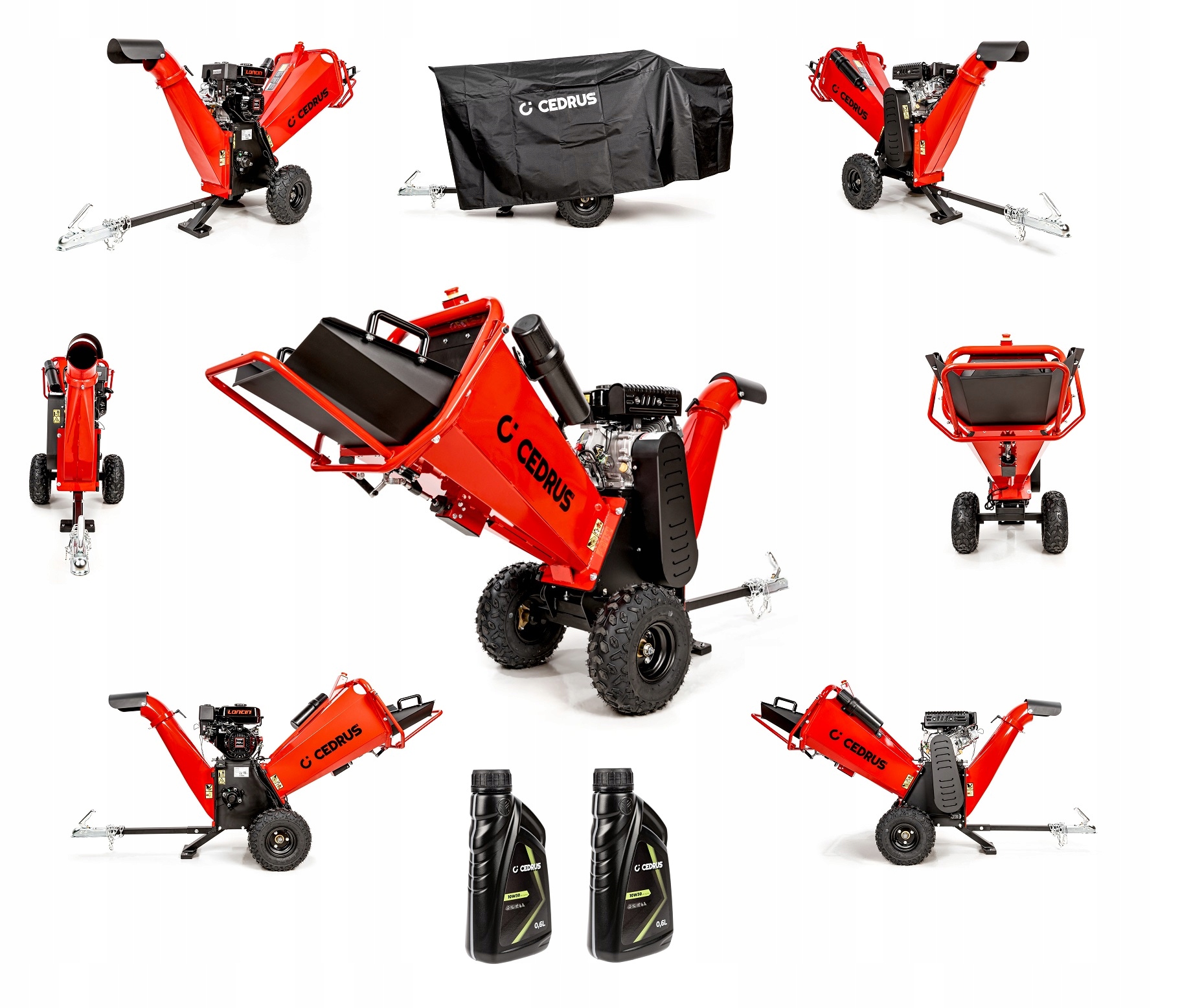 Cedrus Rozdrabniacz Spalinowy RB02PRO Rebak Do Gałęzi 12cm Olej