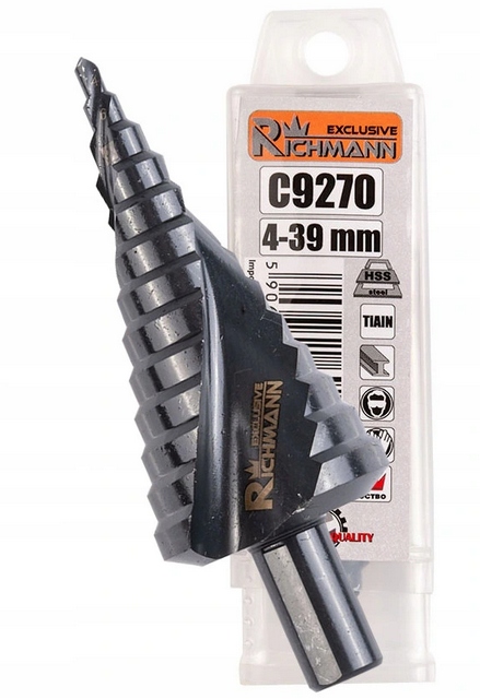 WIERTŁO STOPNIOWE SPIRALNE 4-39MM RICHMANN C9270
