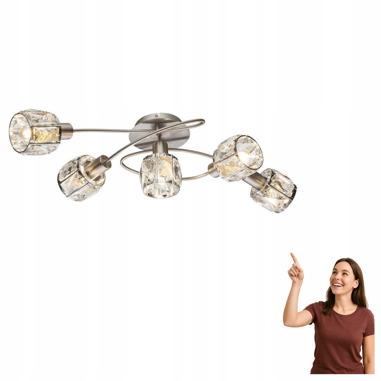 Stropné svietidlo Kris 54356-5 Globo