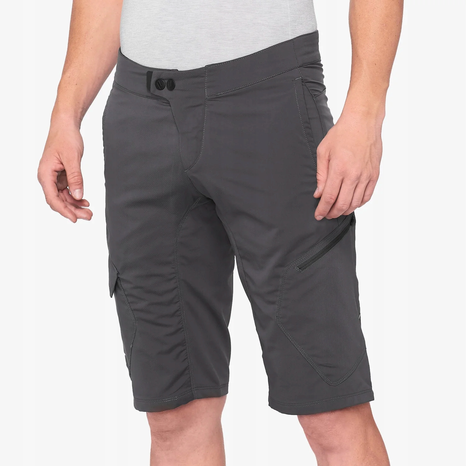 Spodenki rowerowe 100% 34 szary