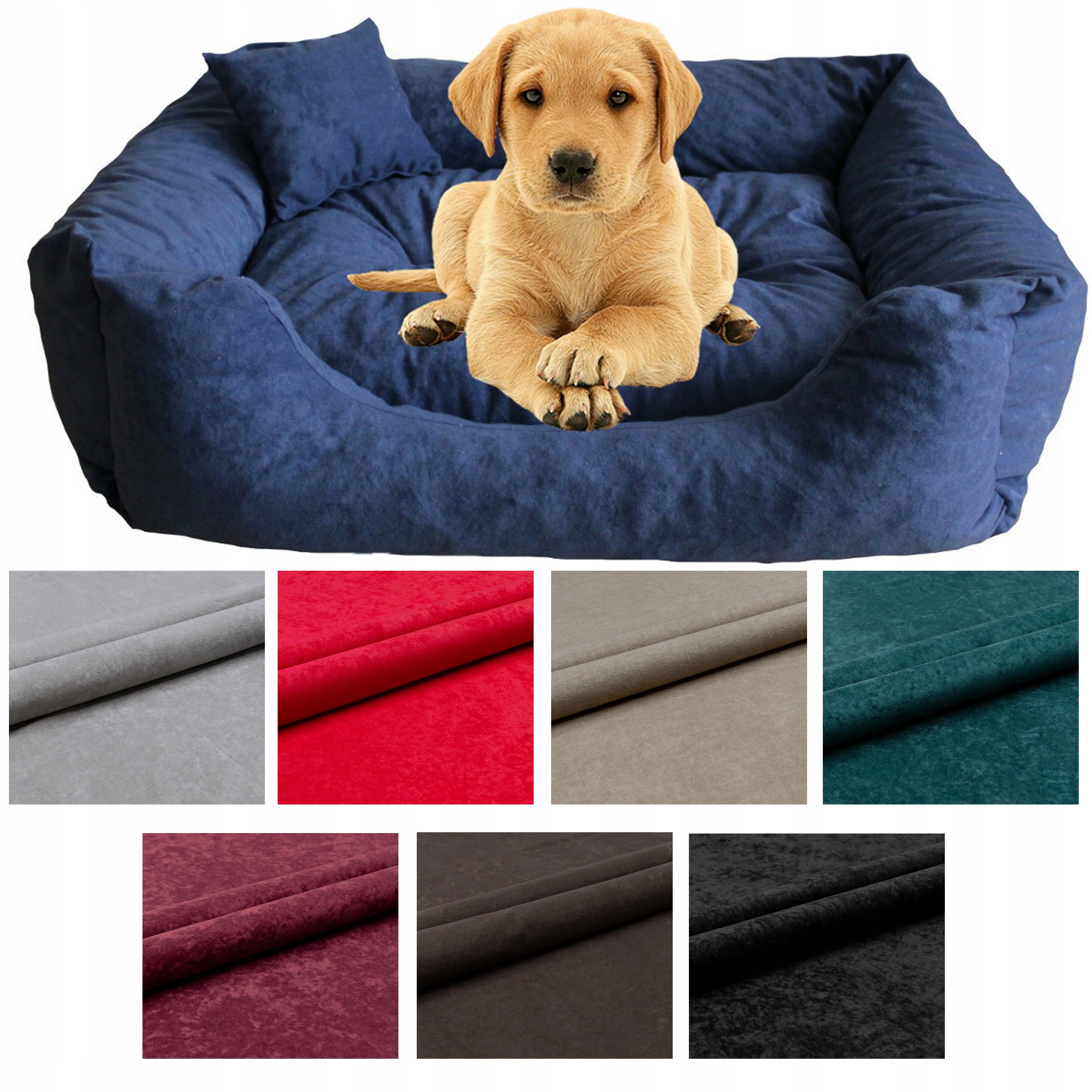 Levně Pelíšek pro psa XL Kočka Měkké Potah Kotec 80x60 Polský výrobek