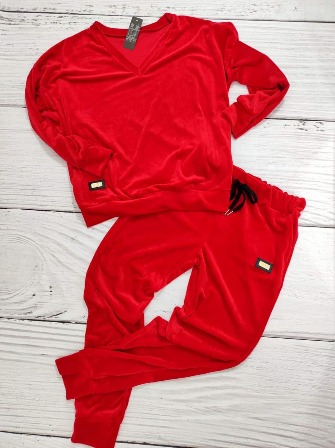 WELUROWY MIĘCIUTKI DRES dekolt V-neck r52 Rozmiar 52