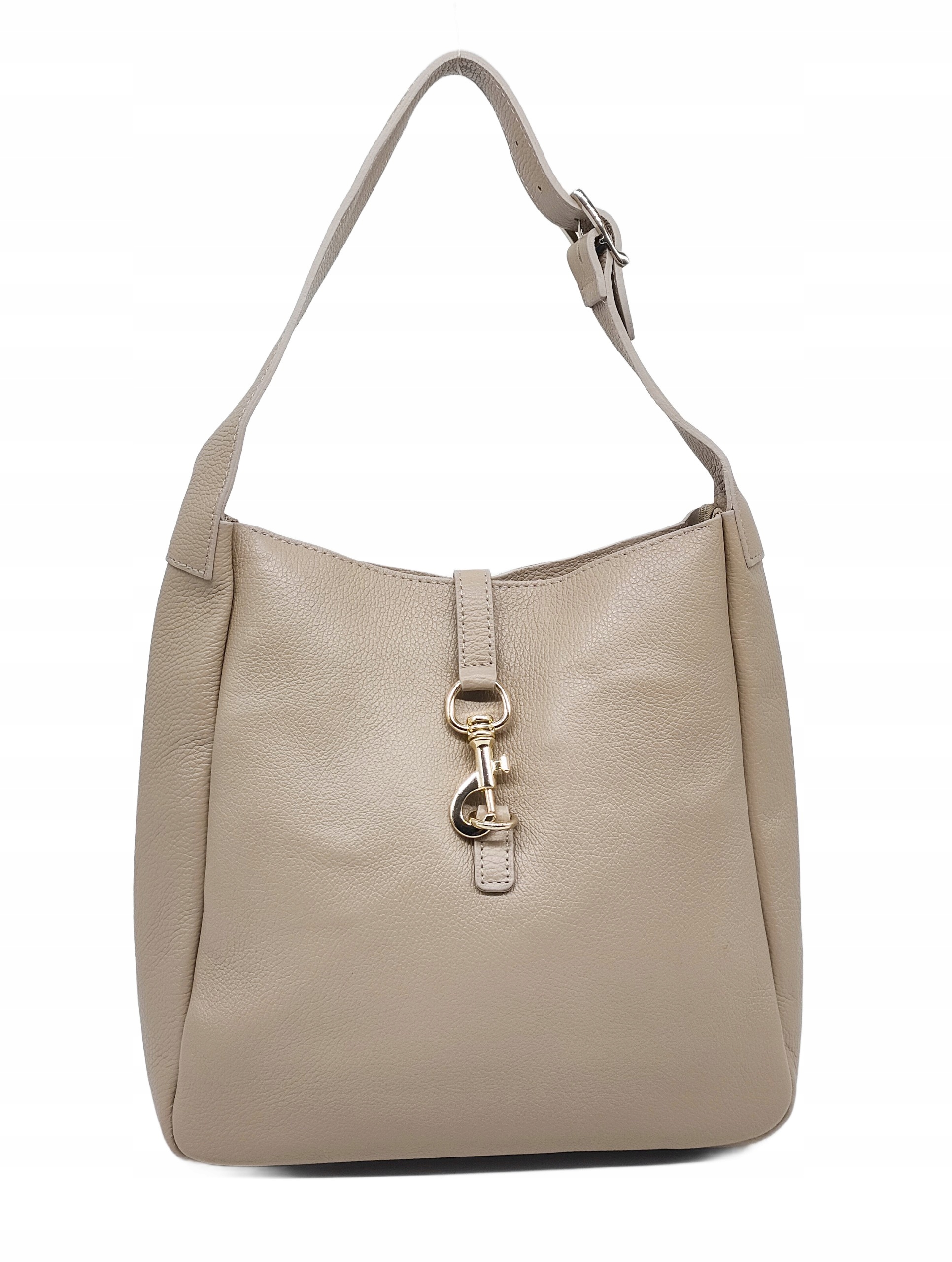 Béžová taška z přírodní kůže