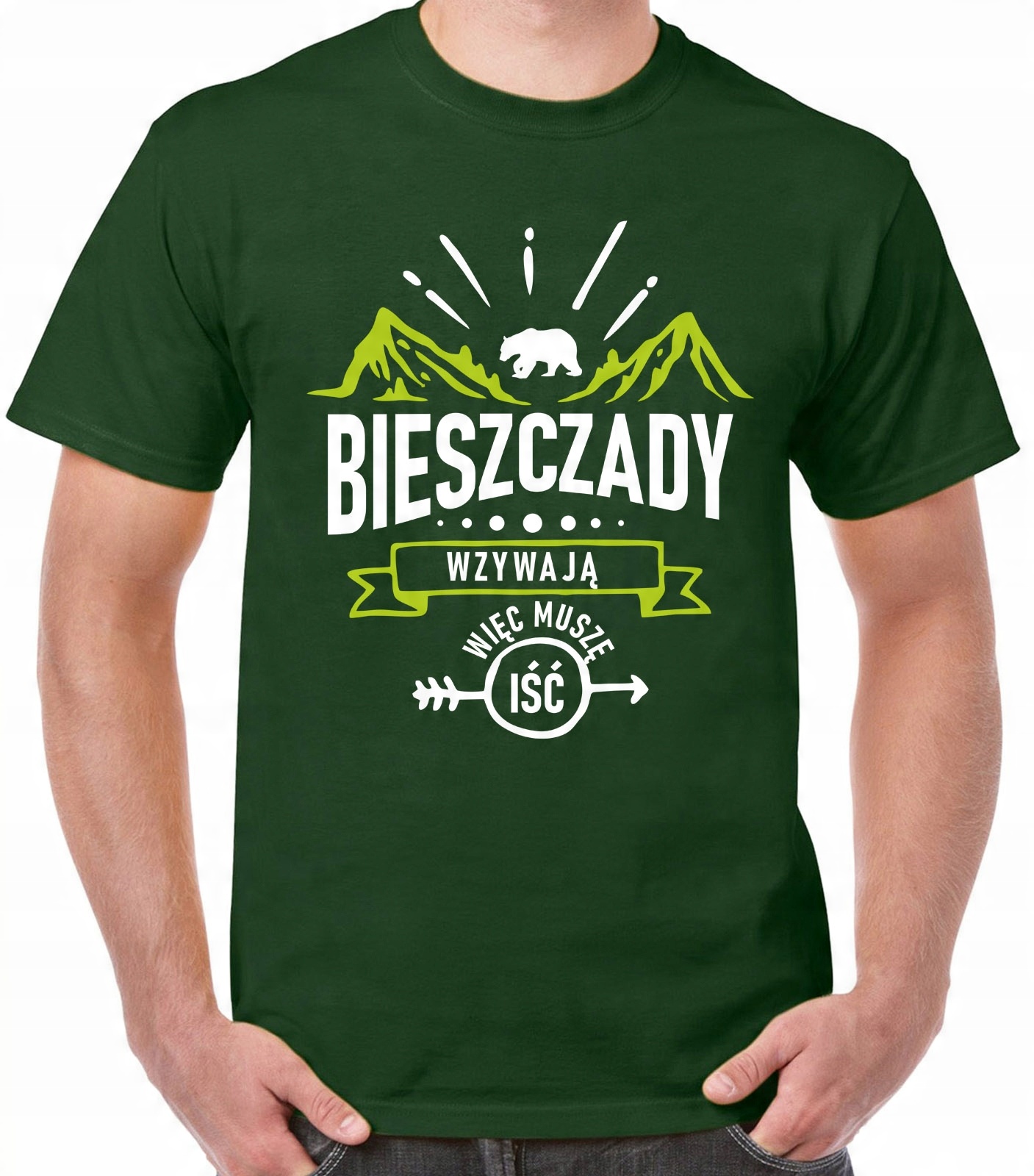 

koszulka z nadrukiem bieszczady, góry,chodź w góry