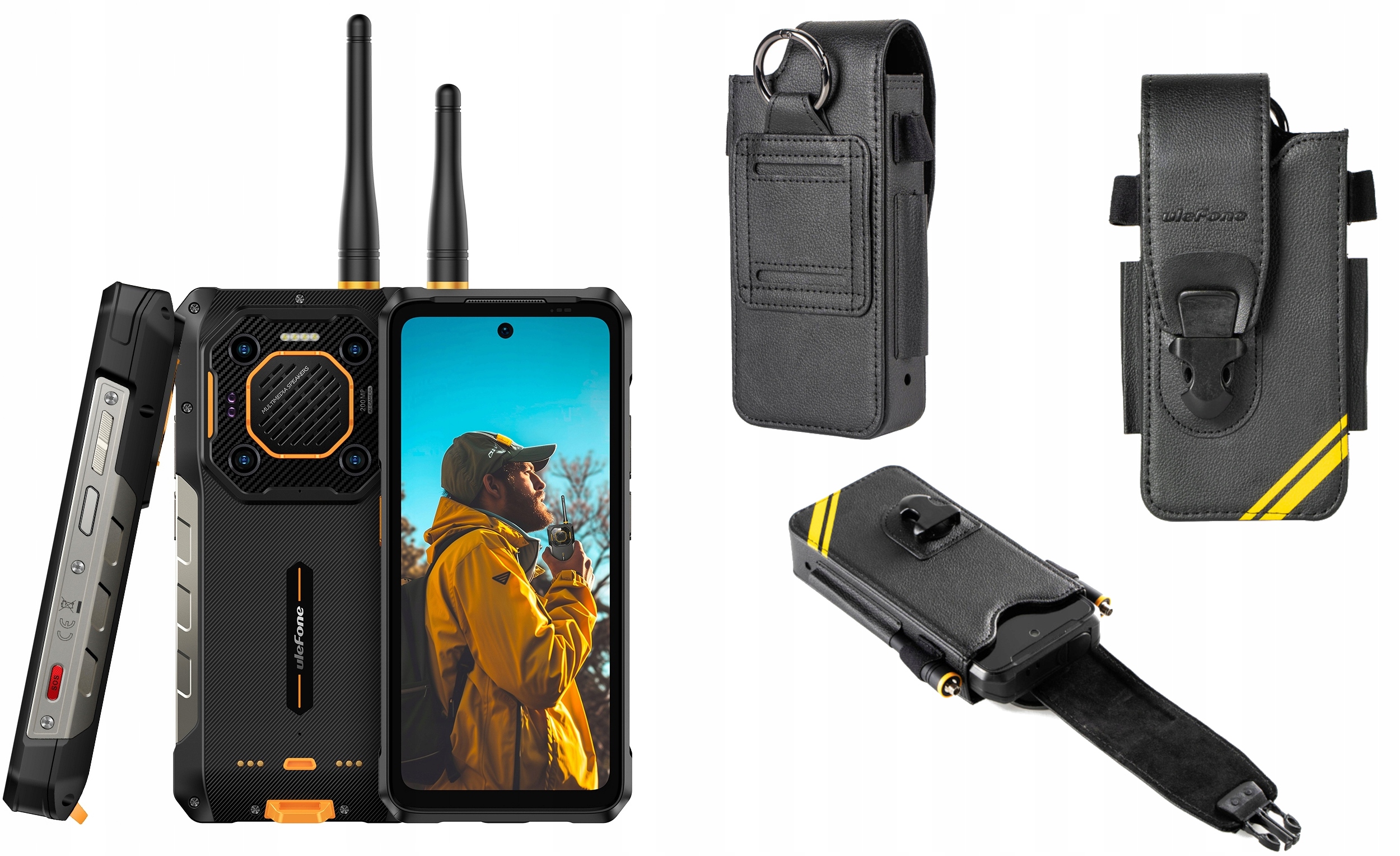 Pancerny Smartfon Ulefone Armor 26 Ultra Walkie-talkie 5G 12GB/512GB Etui