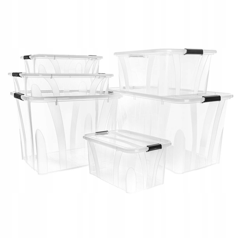 Pojemnik pudło Master Box z pokrywą 55L do przechowywania Kod producenta MB-55L