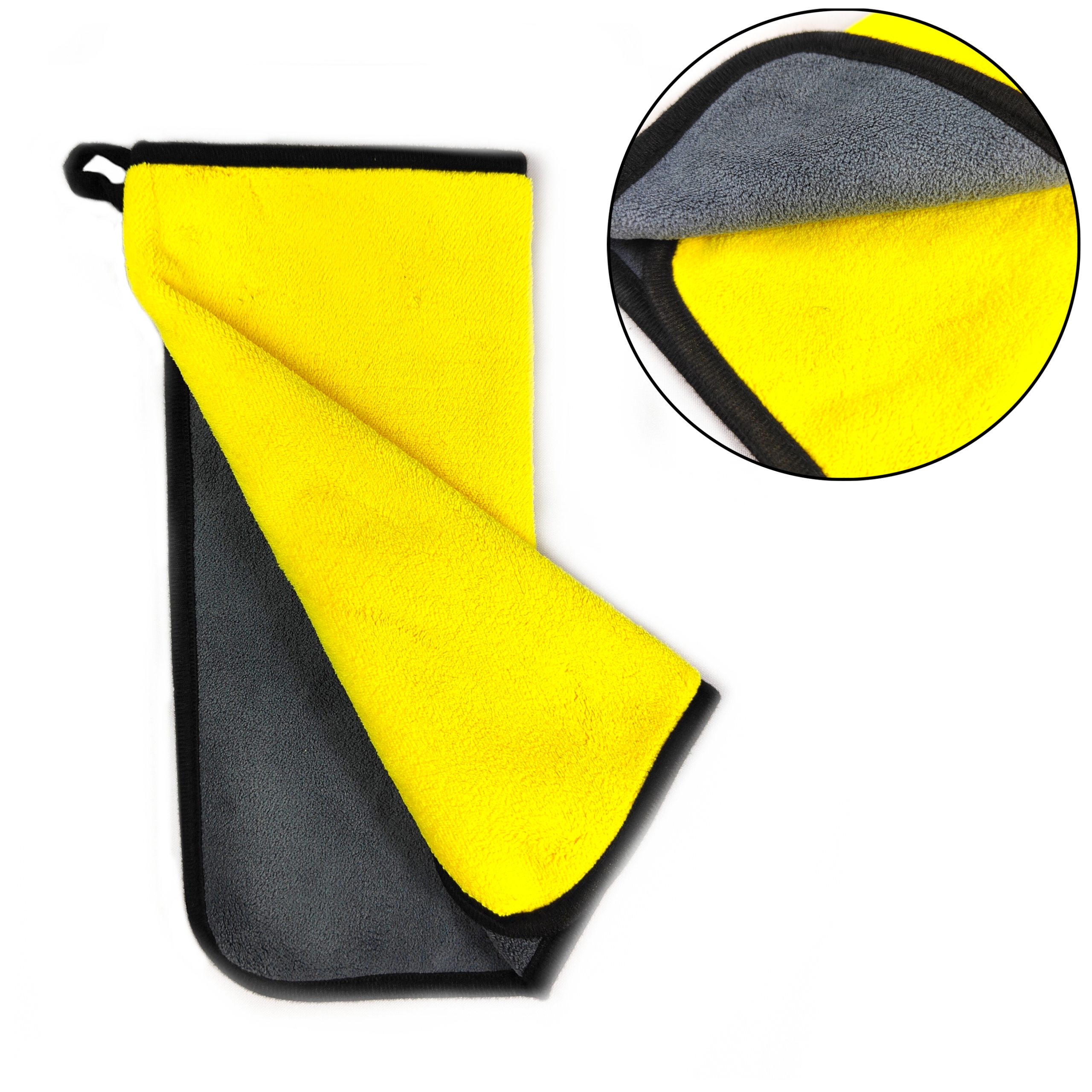 Ręcznik do osuszania samochodu Uniwersalna ścierka Żółta 30x40cm 600g