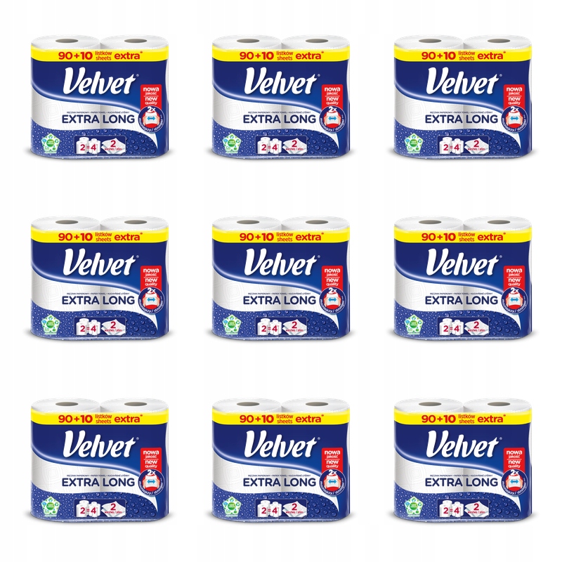 Papírový ručník Velvet Extra Long ks 2 X9