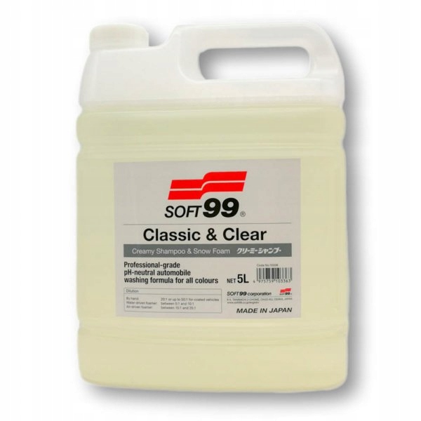 Soft99 Classic&Clear Shampoo 5l