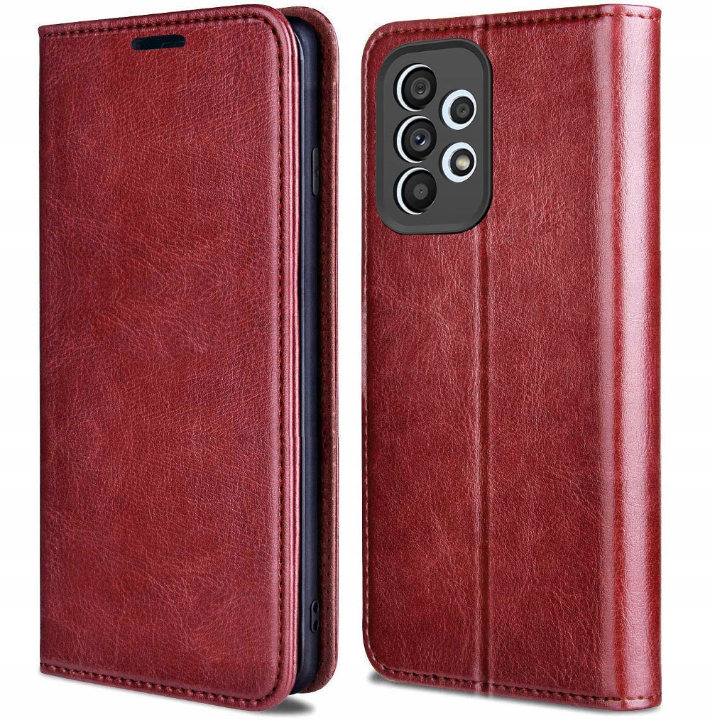 ETUI SKÓRZANE MAGNES DO SAMSUNG A32 4G +SZKŁO Stan opakowania oryginalne