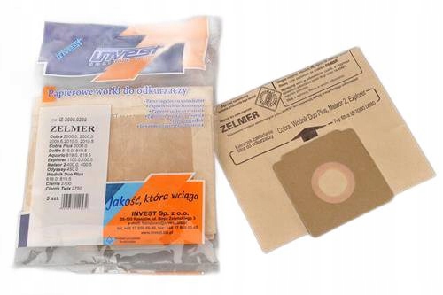 Zestaw worków Odkurzacza Zelmer 2000 Bez Filtra