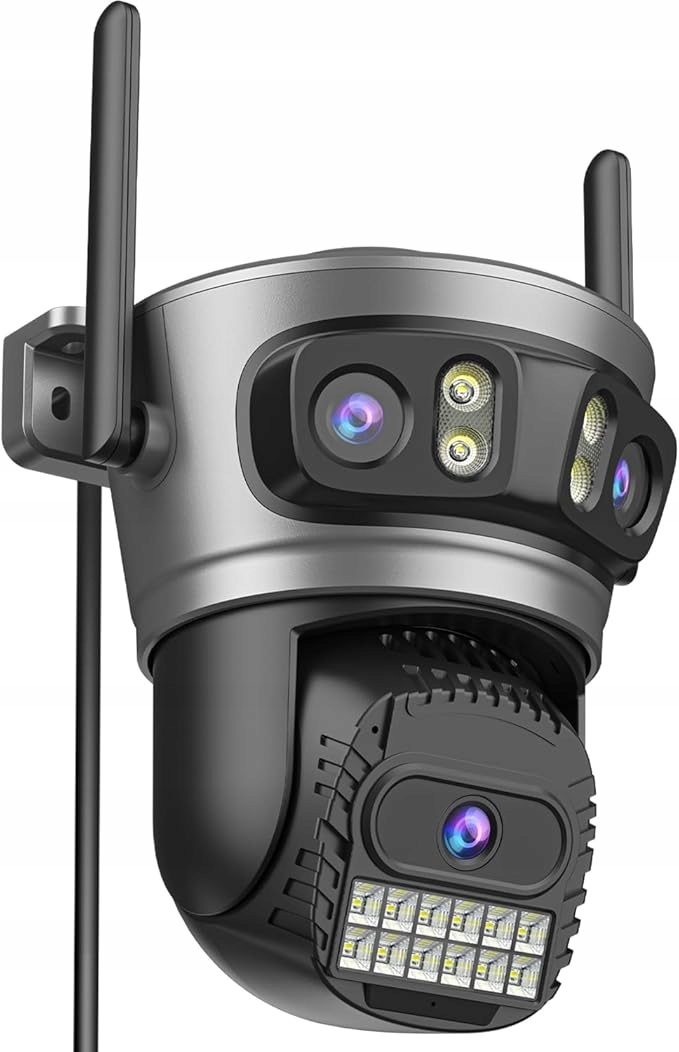 Vonkajšia Bezpečnostná Kamera Anbiux 360° Ptz 6MP Nočné Videnie Wifi 360°