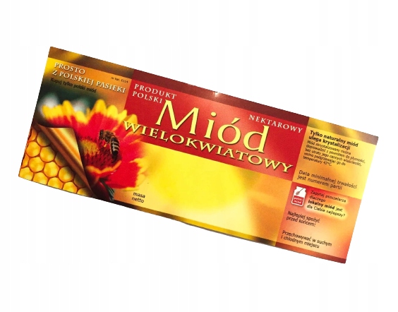 

Etykieta, naklejka na miód "Miód wielokwiatow