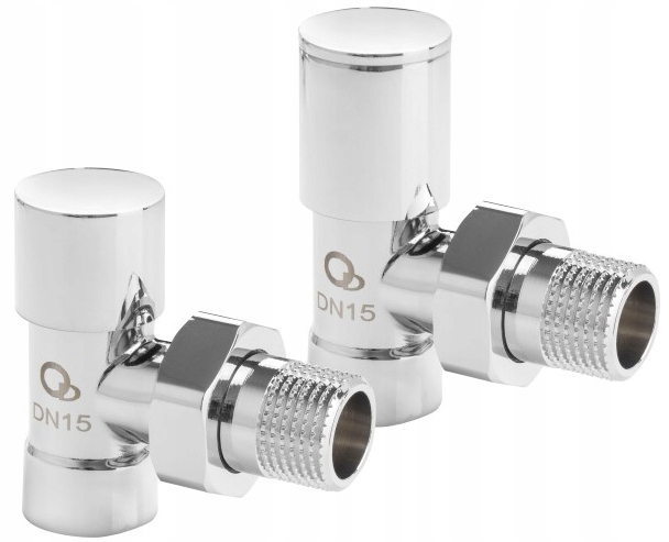 

Zestaw Zaworów Grzejnikowych 1/2 Kątowy Chromowany