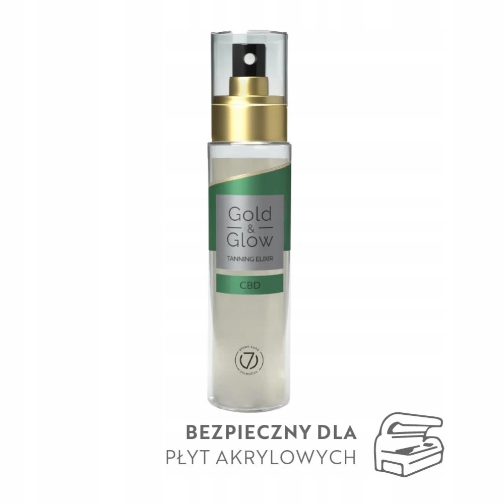 7suns Gold & Glow Elixír Cbd na opalování Suchý Antiagingový olej Konopí