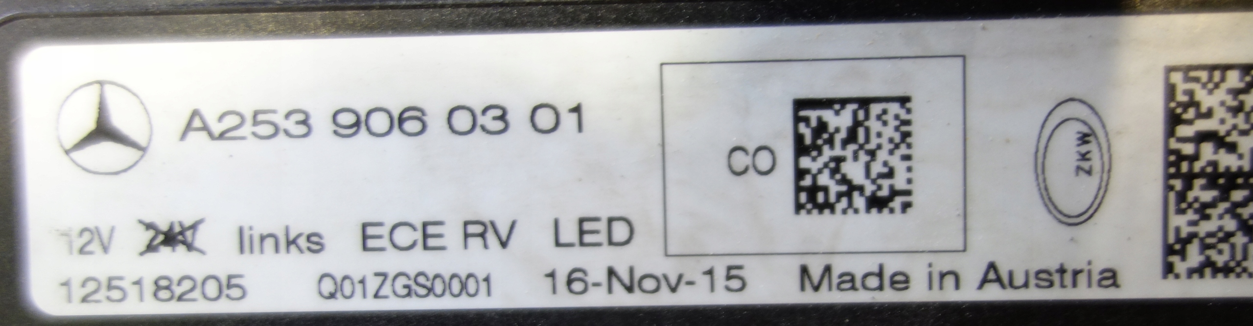 MERCEDES GLC W253 FULL LED LAMPA LEWA PRZÓD Regulacja wysokości elektryczna