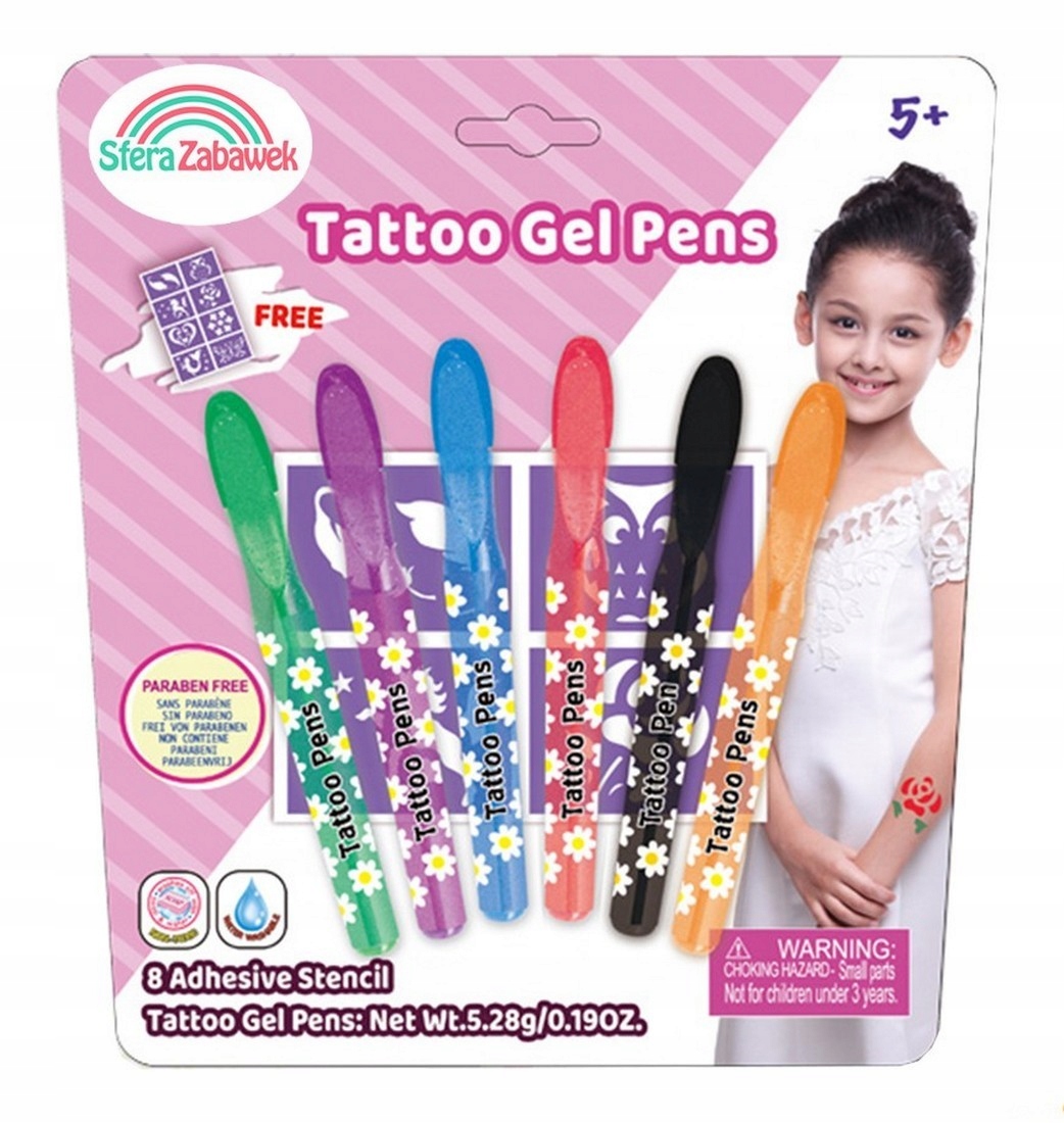 PISAKI ŻELOWE DŁUGOPIS DO ROBIENIA TATUAŻY SZABLON DO TATUAŻU Z SZABLONAMI Bohater Inny