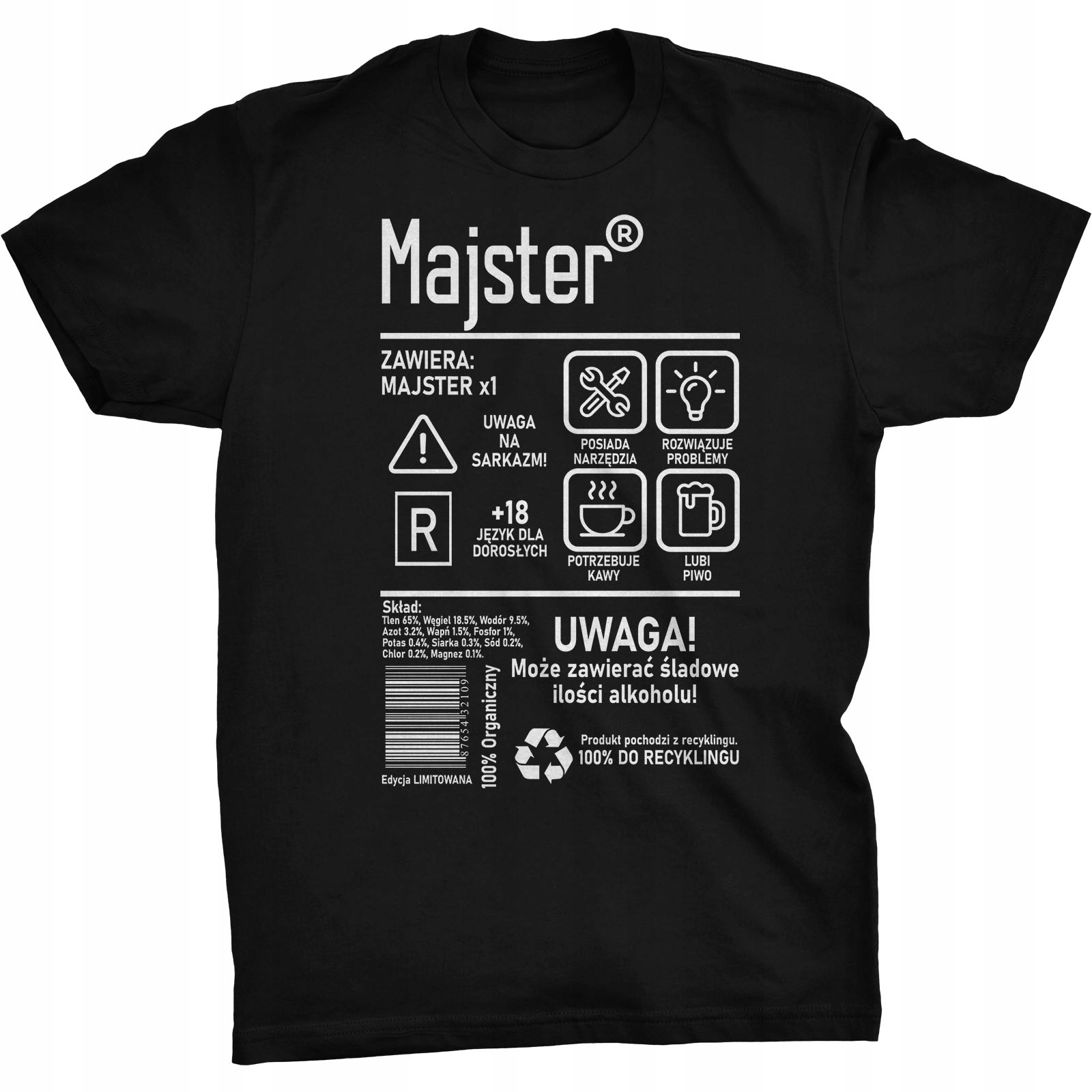 

Majster Etykieta Koszulka Dla Majstra