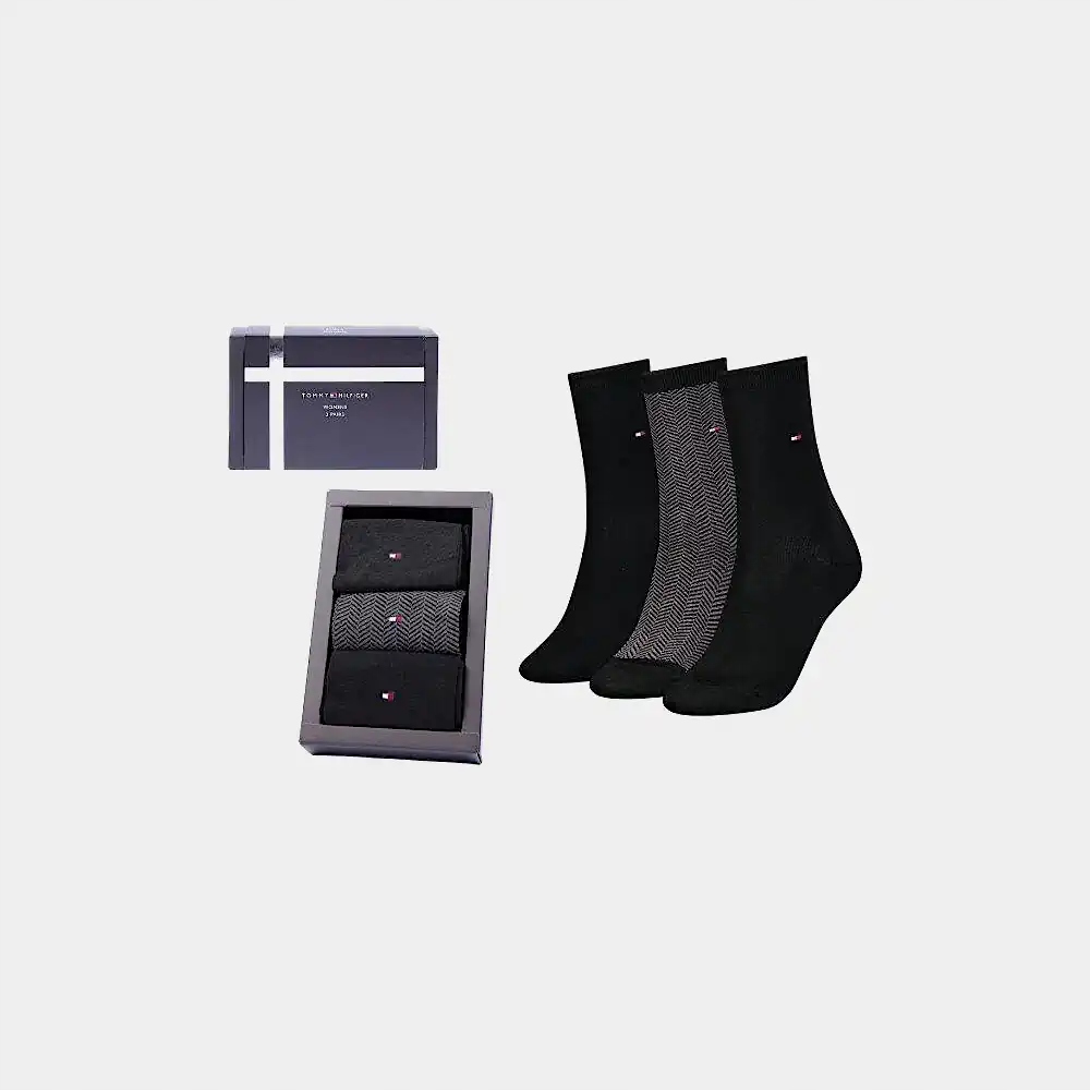 3pack ponožky tmavé Tommy Hilfiger 35/38