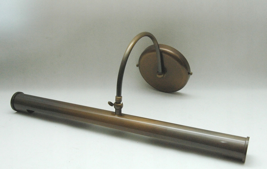 Mosadzná nástenná lampa nad obraz, mosadzný obraz