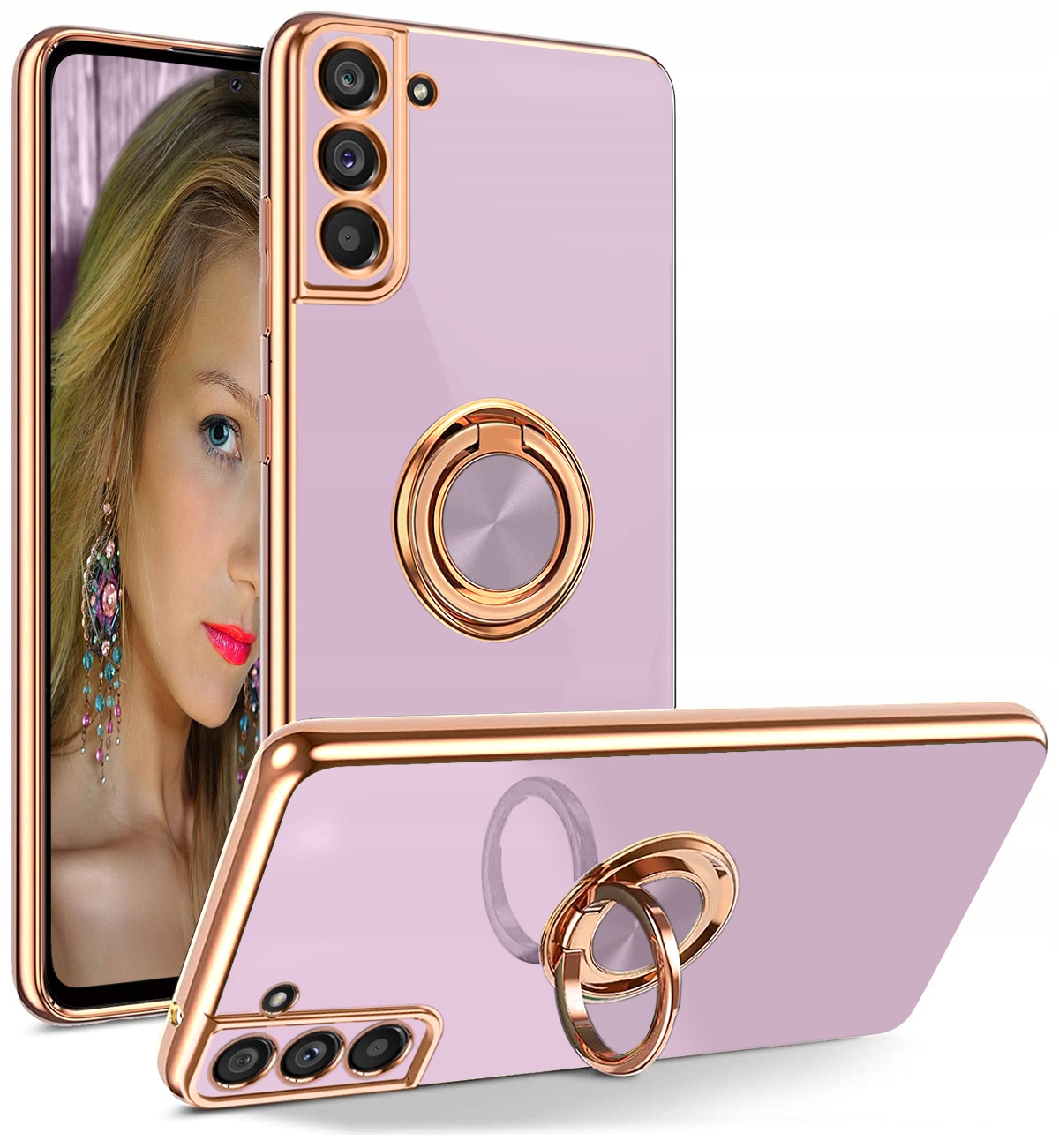 

Etui do Samsung Galaxy S21 Fe Silicone Ring +Szkło