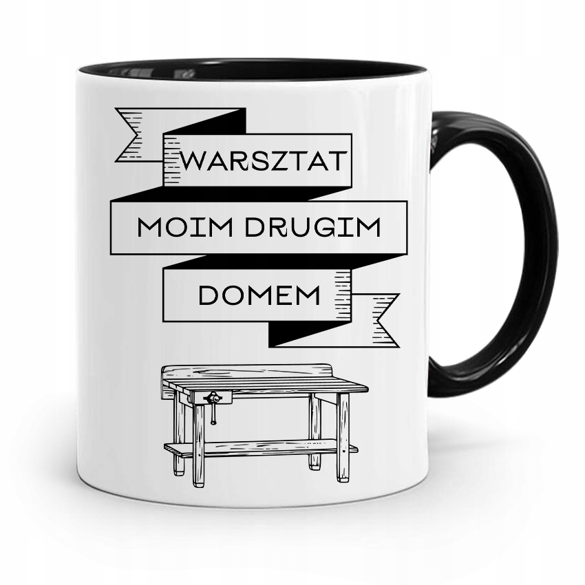 

Kubek Czarny Stolarza Warsztat Moim Domem