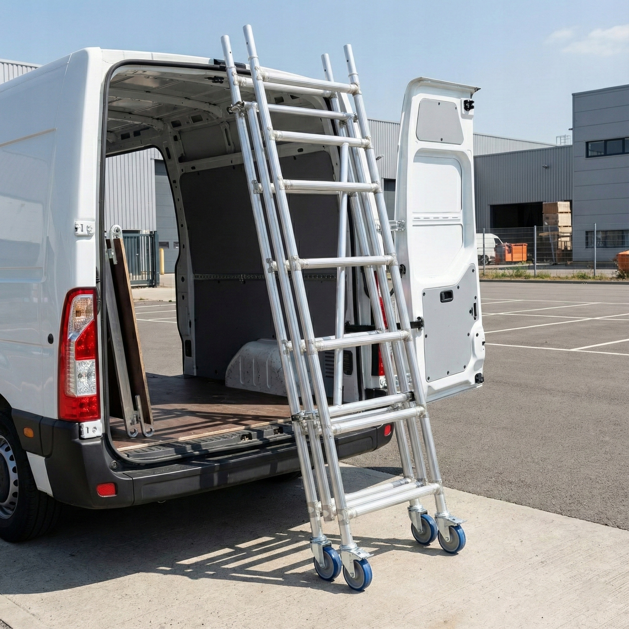 Rusztowanie aluminiowe jezdne składane FARAONE COMPACT XS 160 x 75 cm 160 pakiet A+B+C+D - 7,60 m — 19