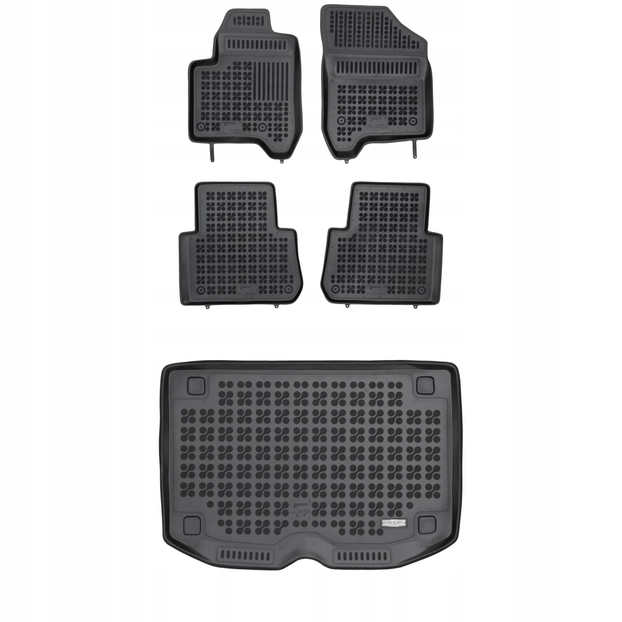 Gumová sada koberčekov a rohože Citroen C3 Picasso 2008-2017 horná podlaha