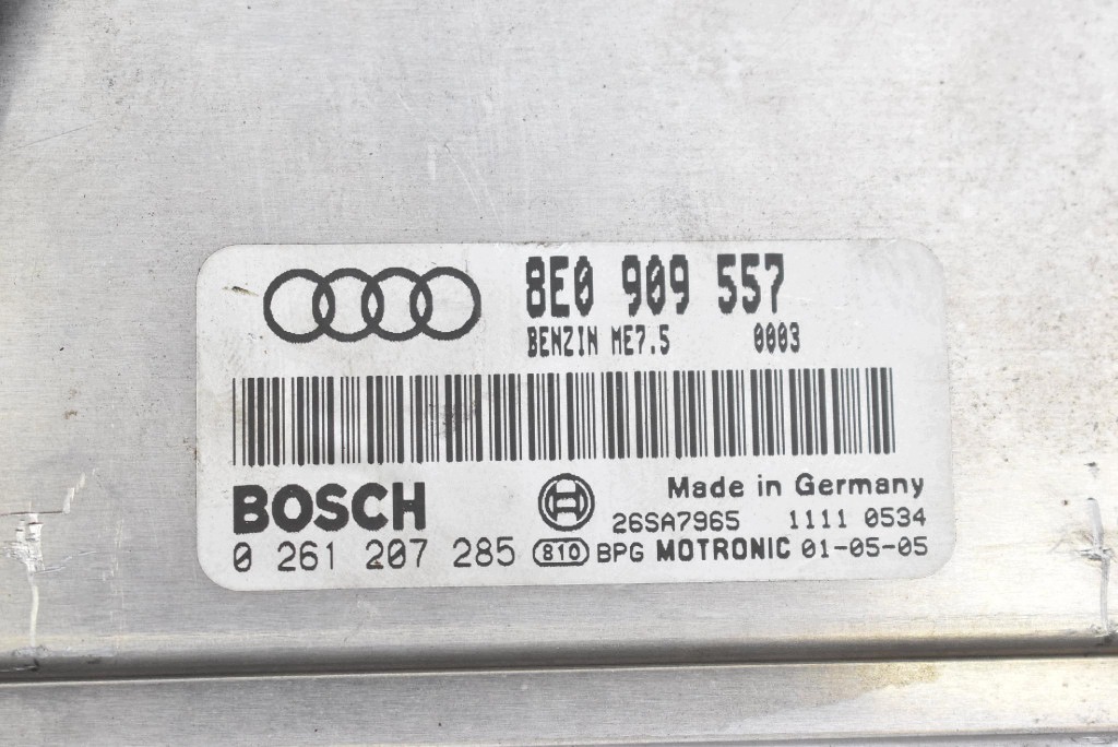 control unit computer of the engine 8E0909557 AUDI A4 B6 2.0 20V 130 KM 00-05