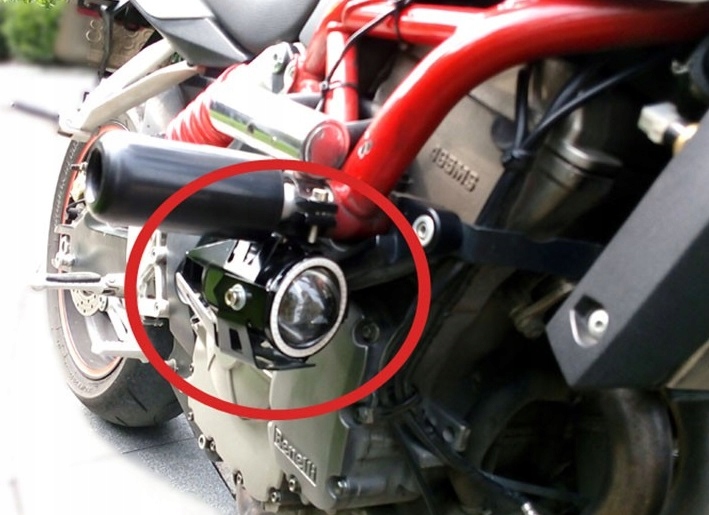 HALOGEN BI-LED SOCZEWKA MOTOCYKL QUAD RING ANGEL Stan opakowania oryginalne