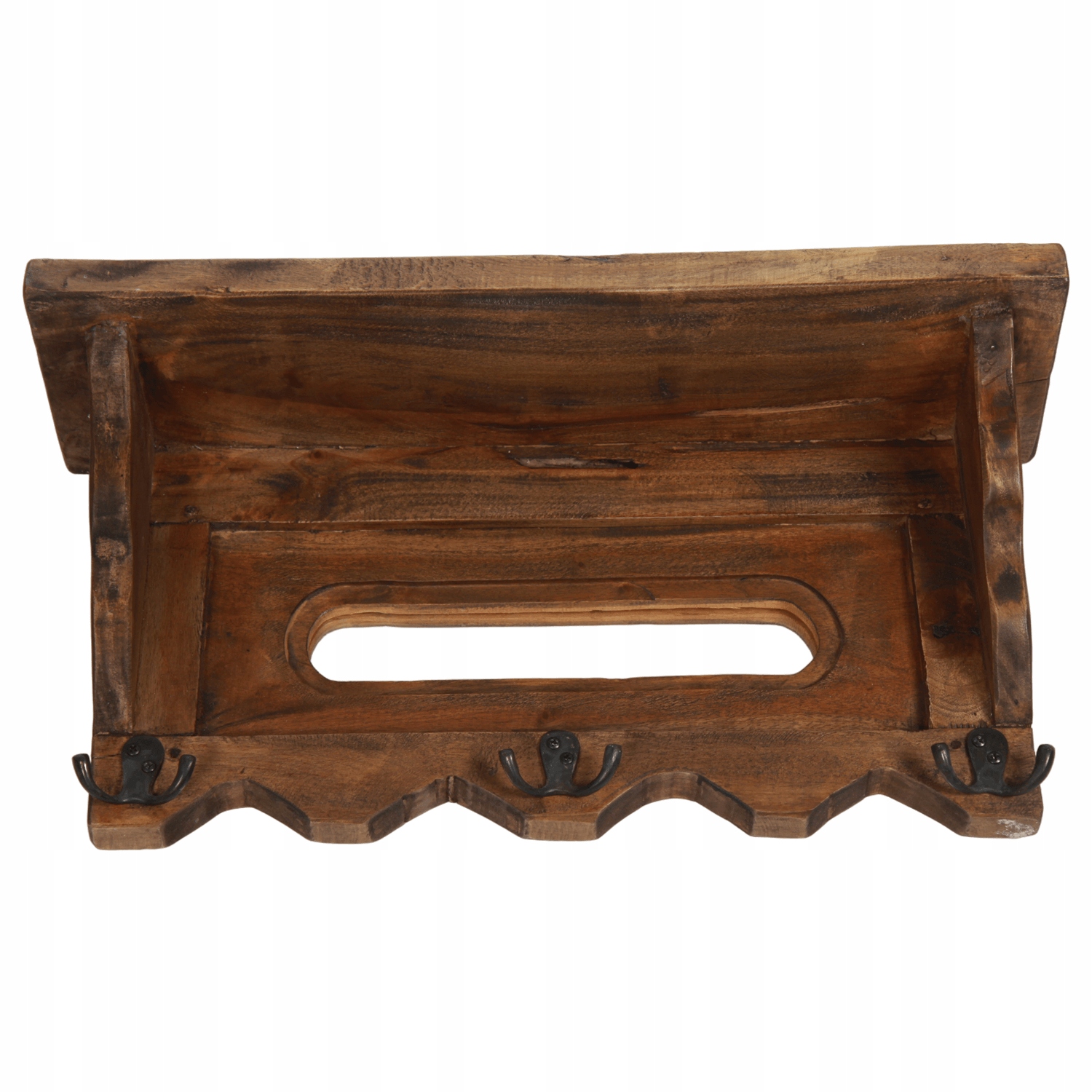 Ručně vyrobený nástěnný věšák s policí styl loft