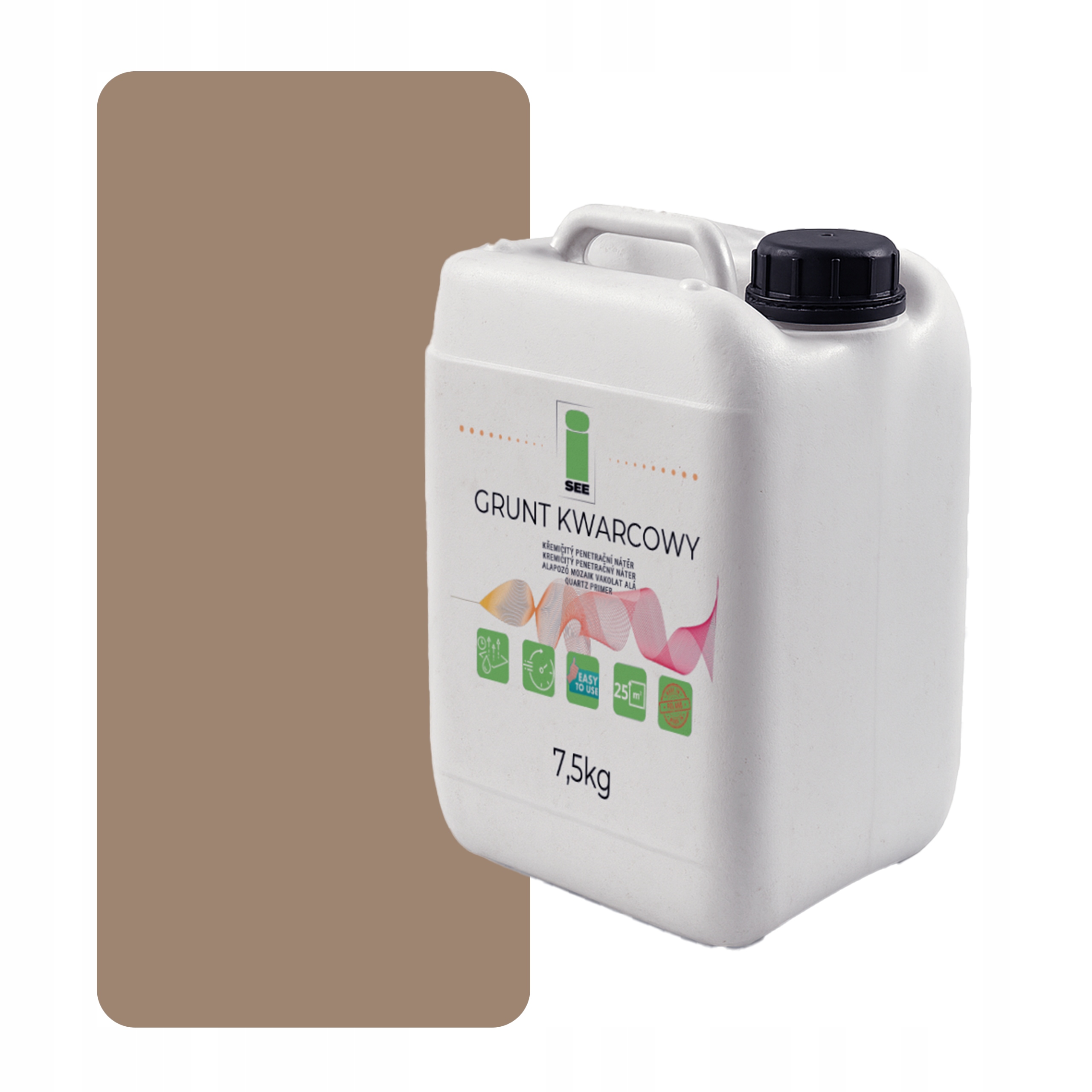 Křemenná Zemina Pod Silikonovou Omítku 7,5 Kg Ořechová F535