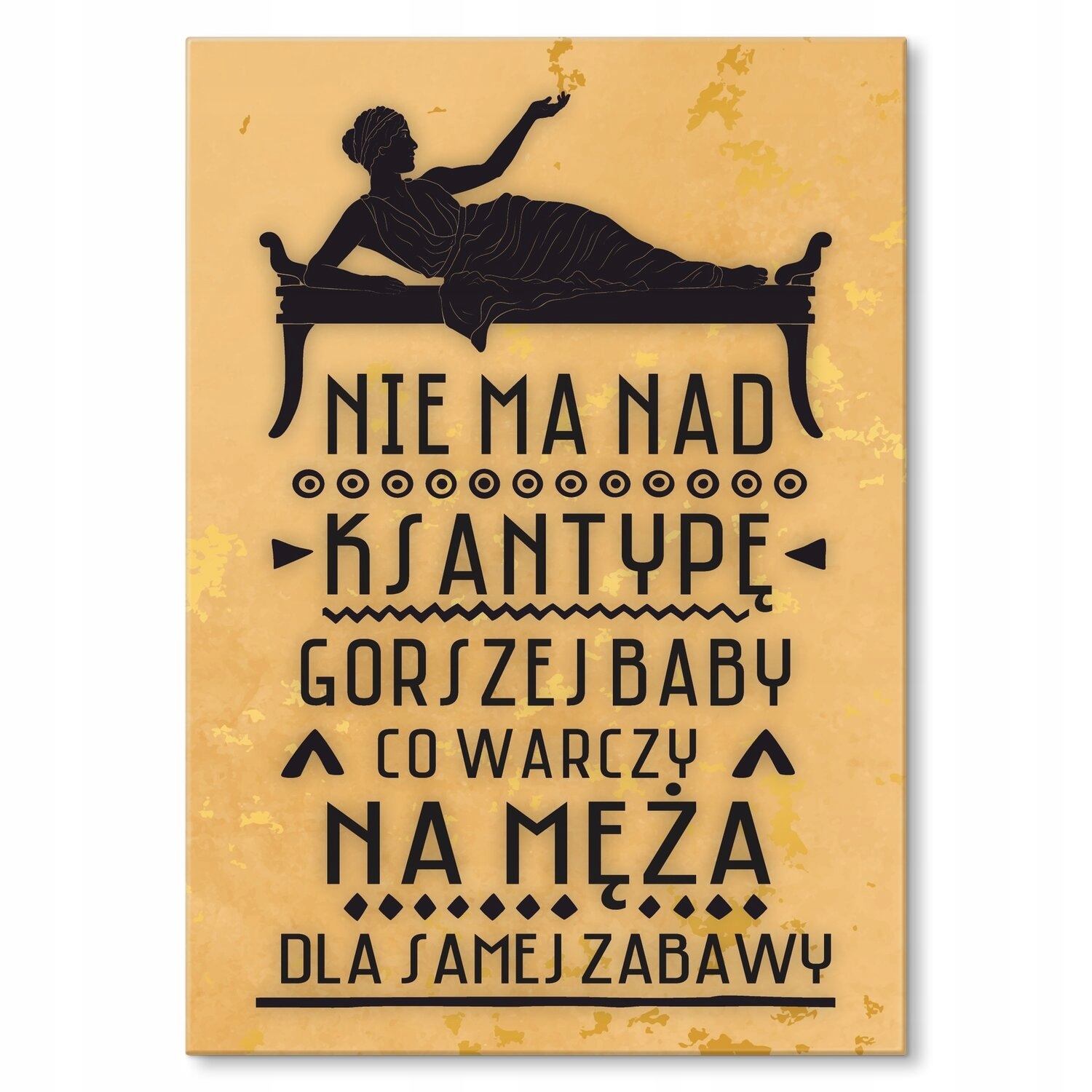 Kovový plakát Ksantypa Dárek 42 x 59 cm